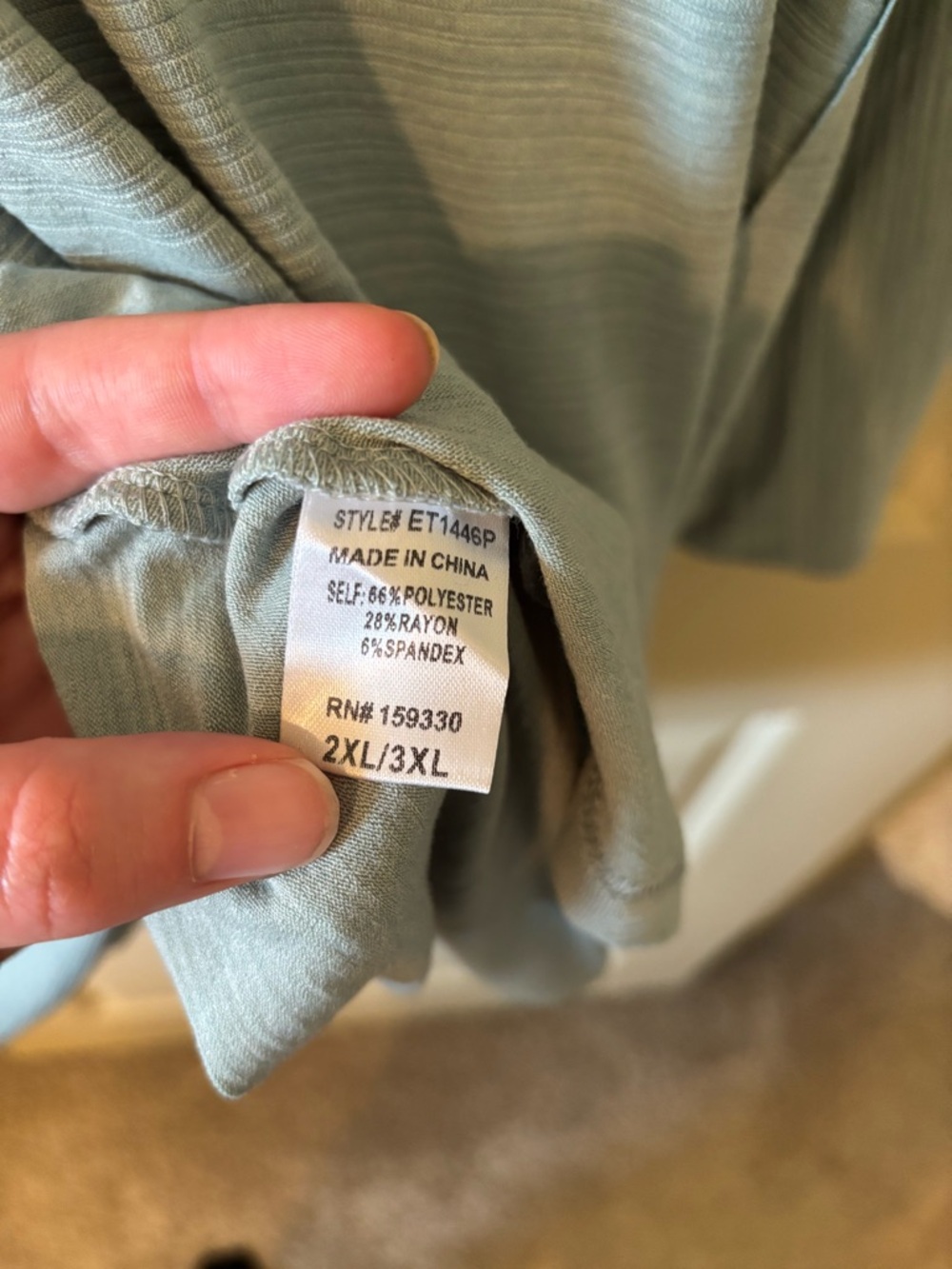 Light Blue Women's Long Sleeve Swing Top - loungewear, casual, plus size - Picture 6 of 7